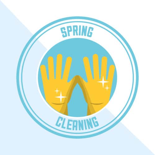 spring cleaning concept for a pest free home