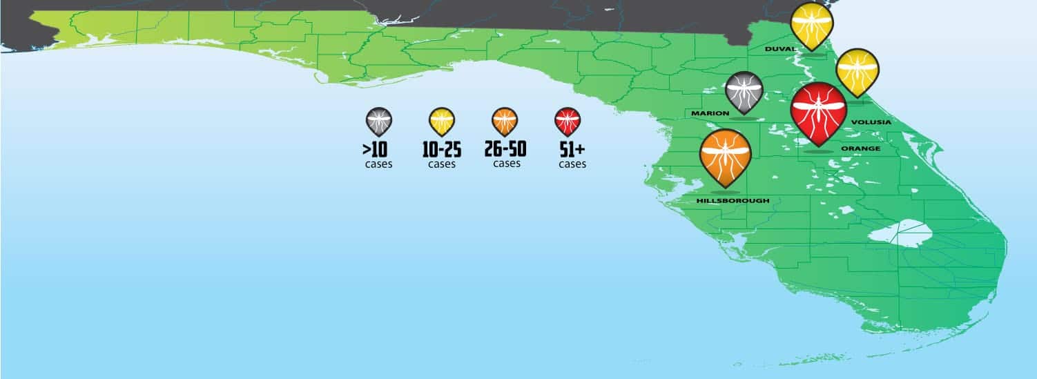 Florida Zika Virus Outbreak Tracking Map Turner Pest Control