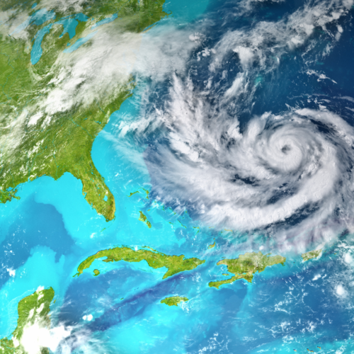 radar image of hurricane approaching Florida