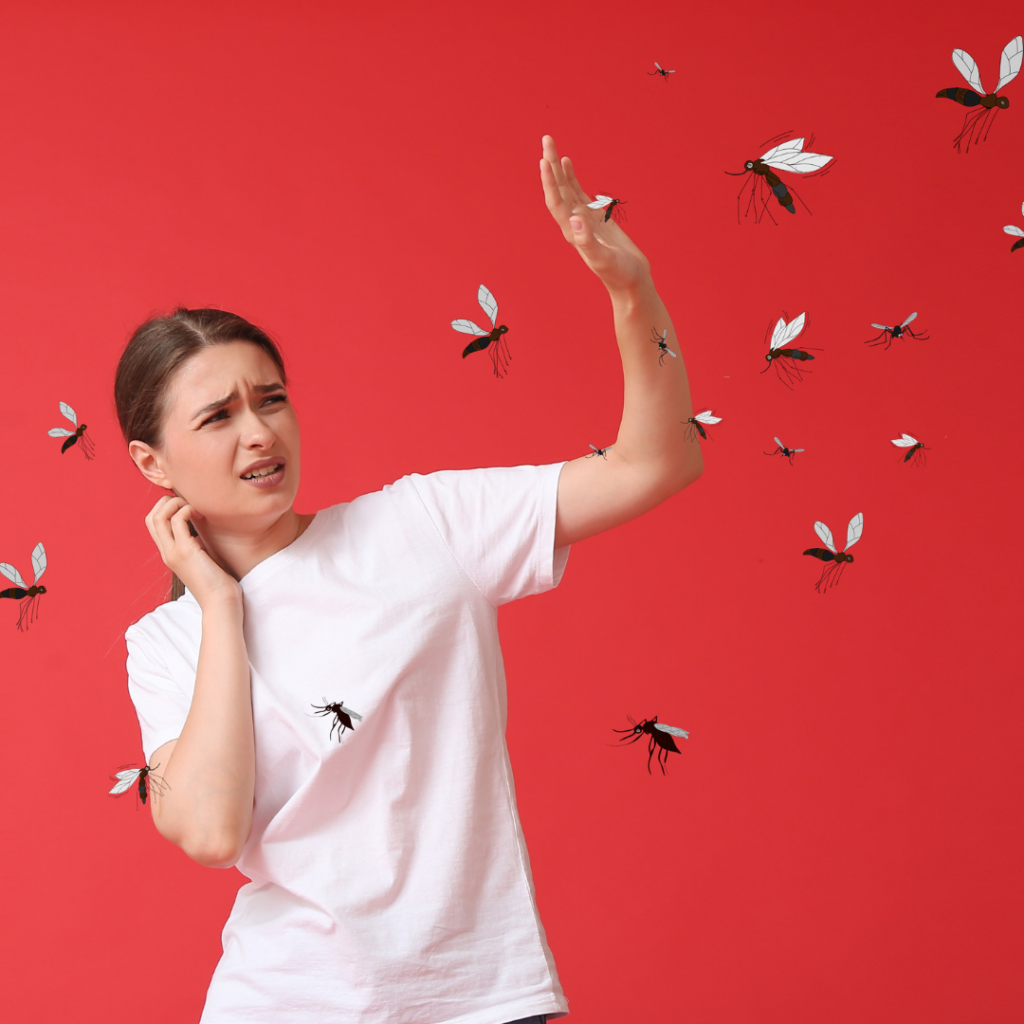 person trying to block mosquitoes picture for blog titled is there a device to keep mosquitoes away