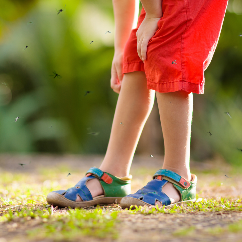 picture of child itching mosquito bites for blog titled Is There A Mosquito Repellent That Actually Works For My Yard?