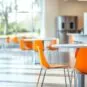 clean cafe area in office
